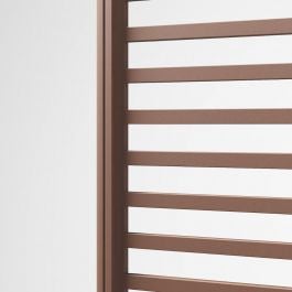 Side panel with horizontal light slats Aluminium